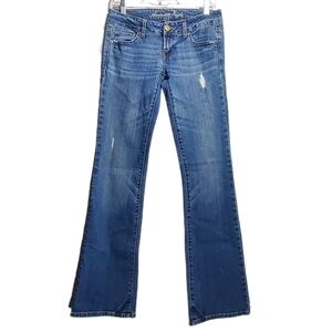 Y2K AMERICAN EAGLE Favorite Boyfriend VINTAGE Distressed Low-Rise Jeans Size 2 L